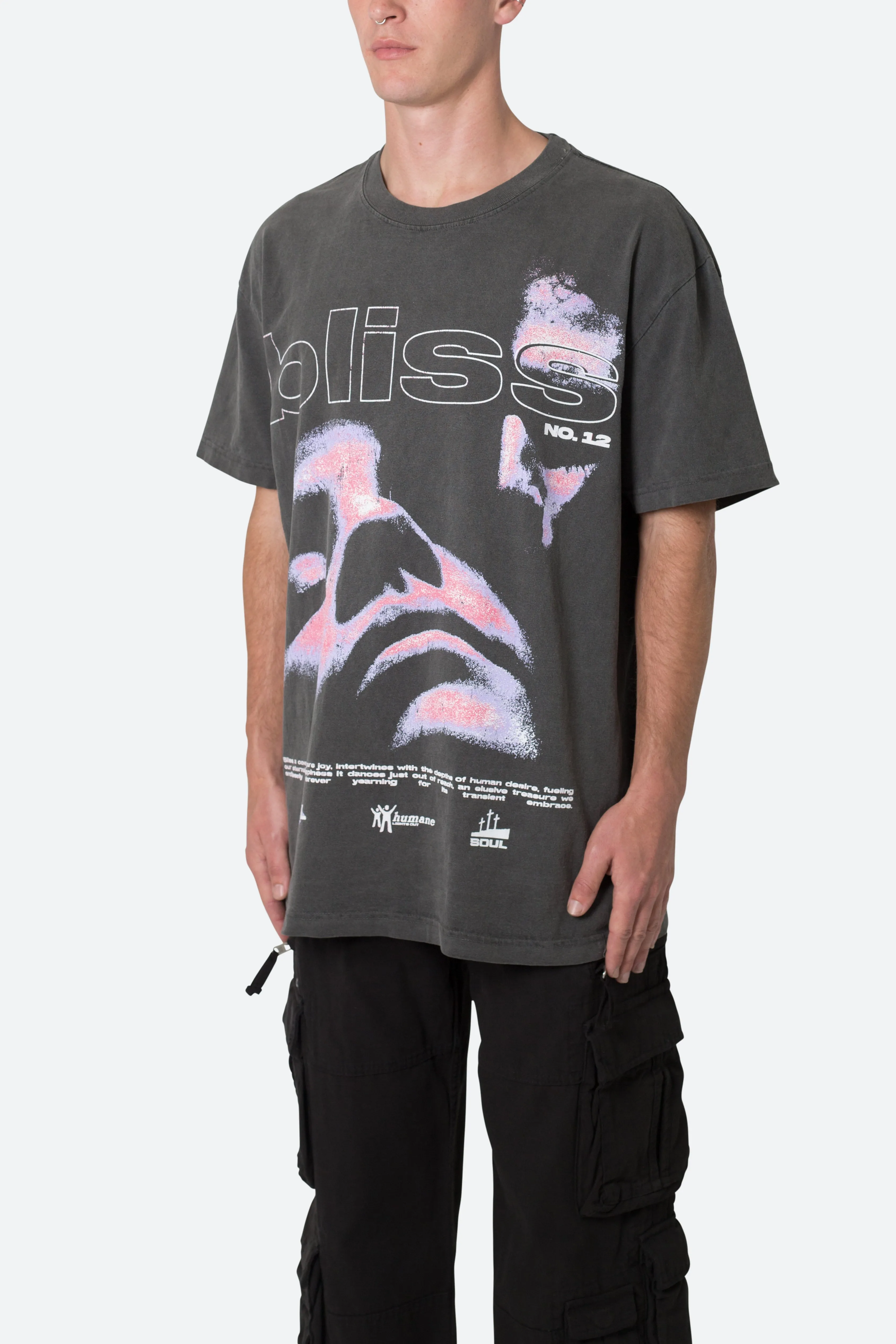 Bliss Tee - Washed Black sold by MNML product image thumbnail 3