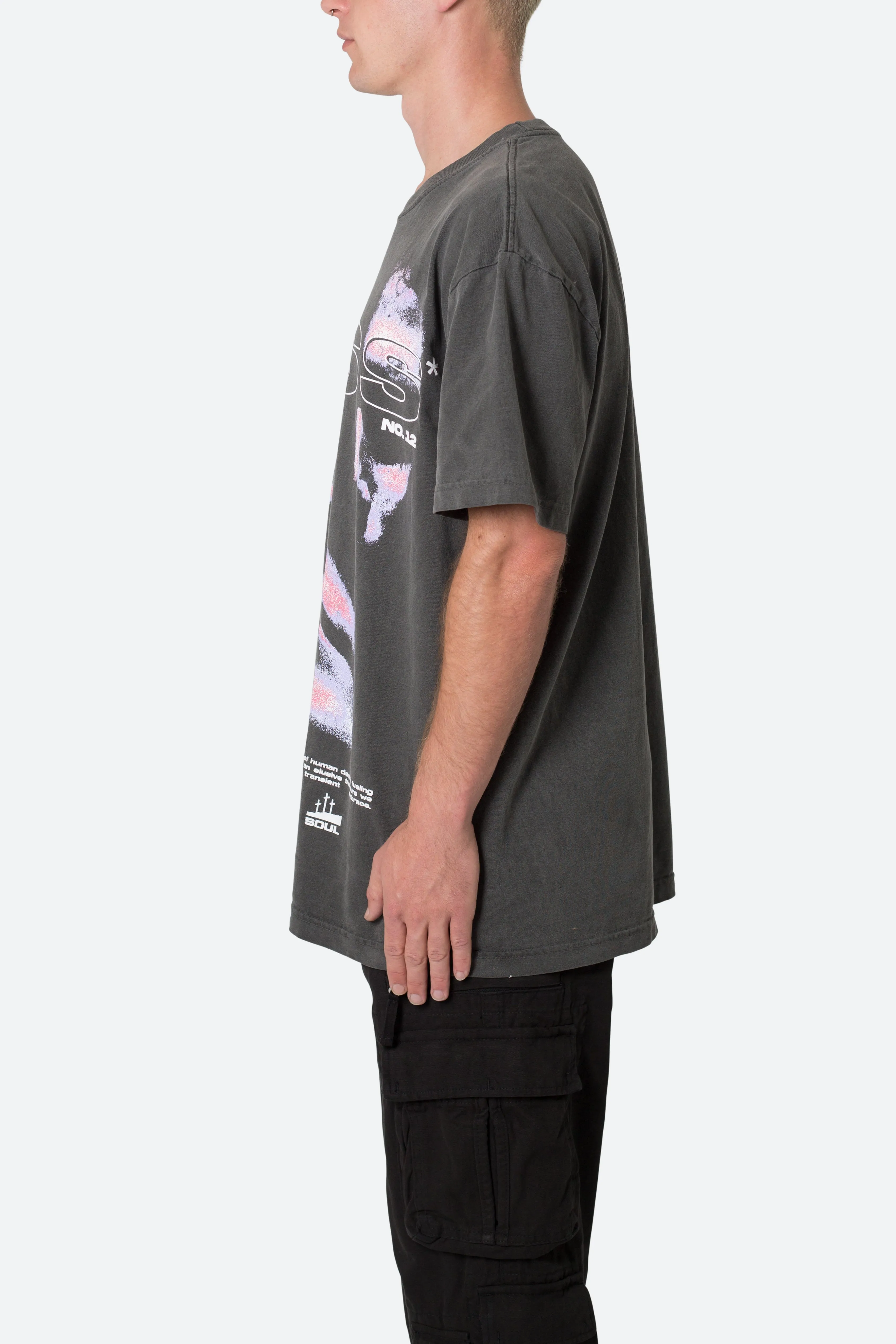 Bliss Tee - Washed Black sold by MNML product image thumbnail 4