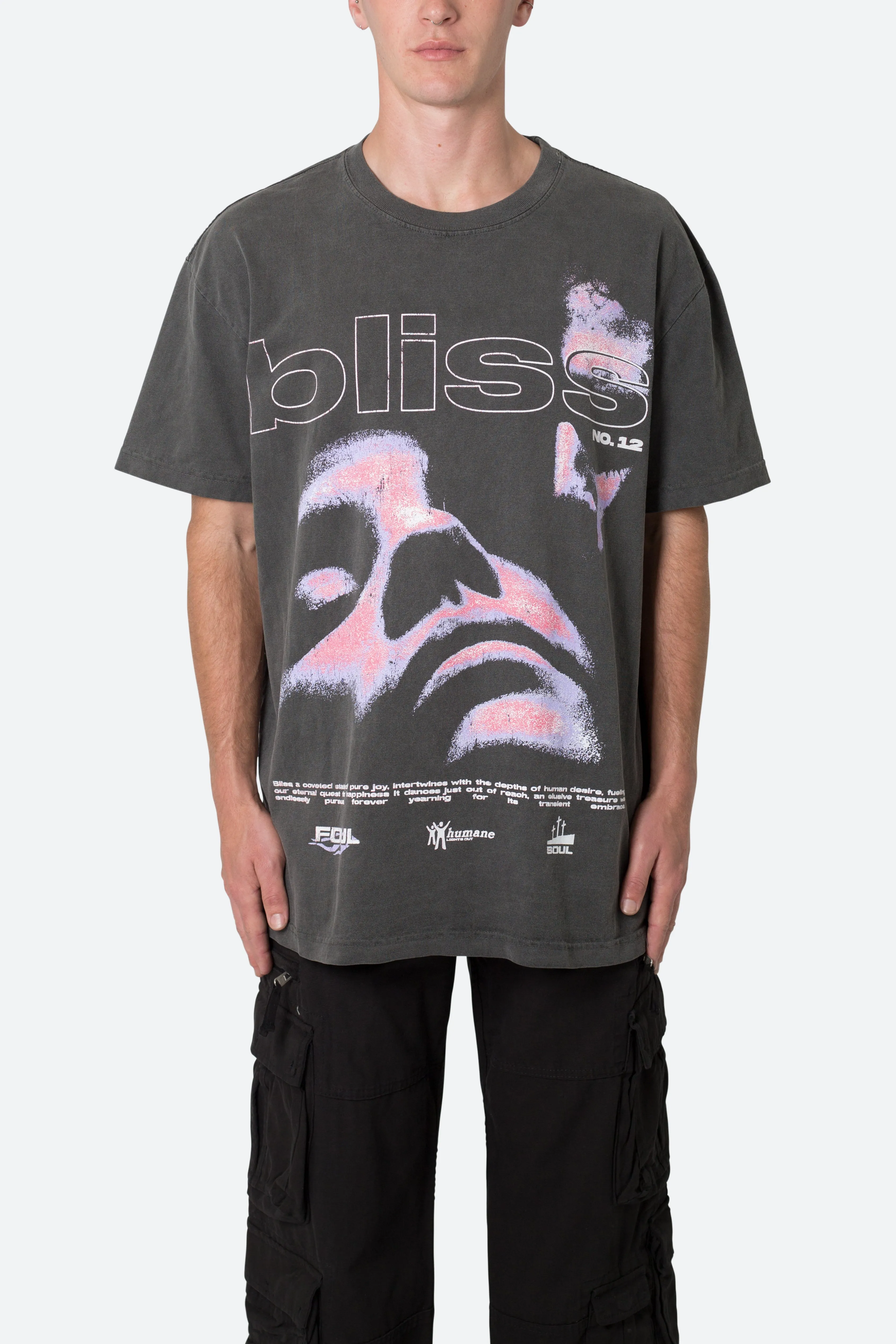 Bliss Tee - Washed Black sold by MNML product image thumbnail 2