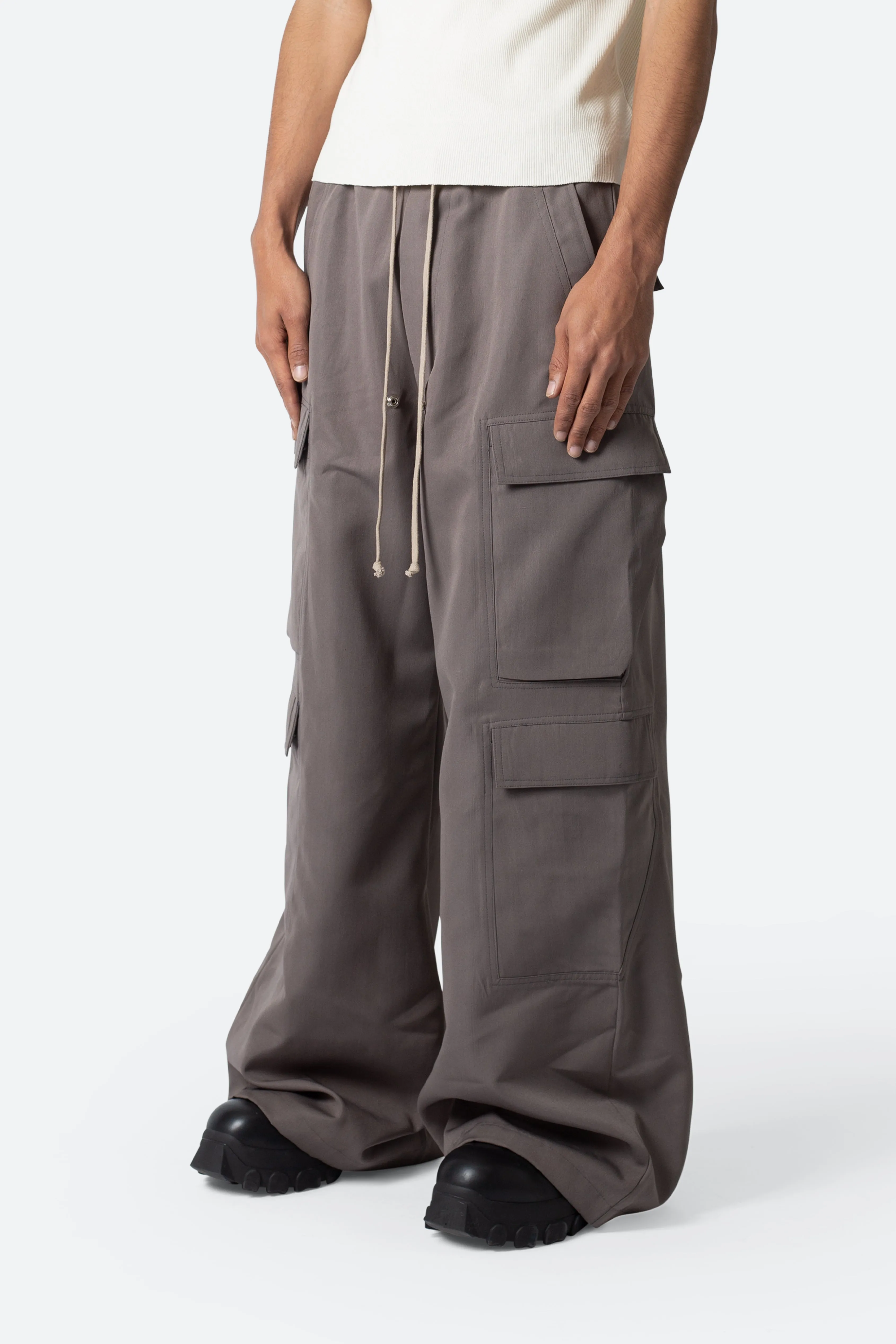 Rave Double Cargo Pants - Dusty Brown sold by MNML product image thumbnail 3