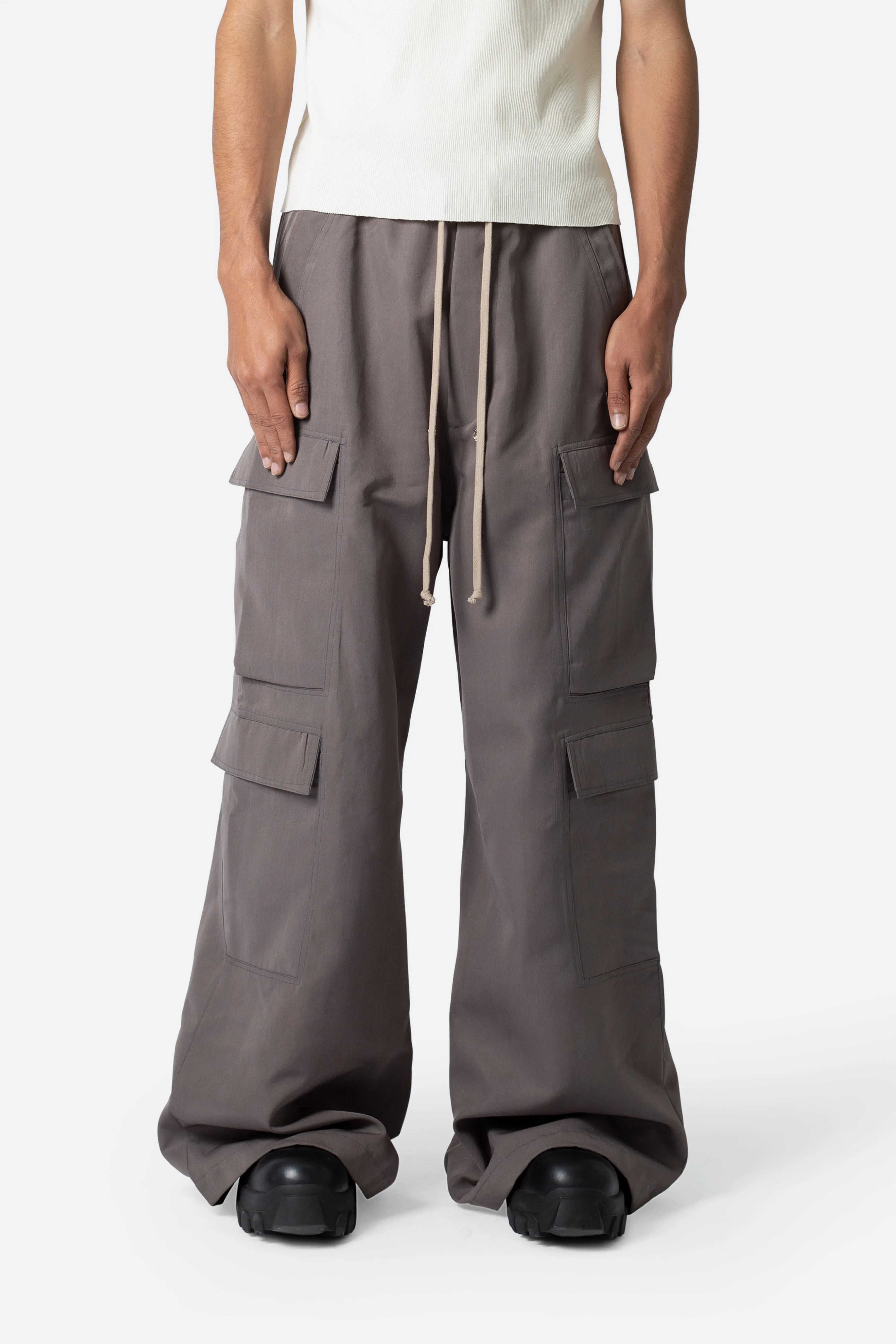 Rave Double Cargo Pants - Dusty Brown sold by MNML