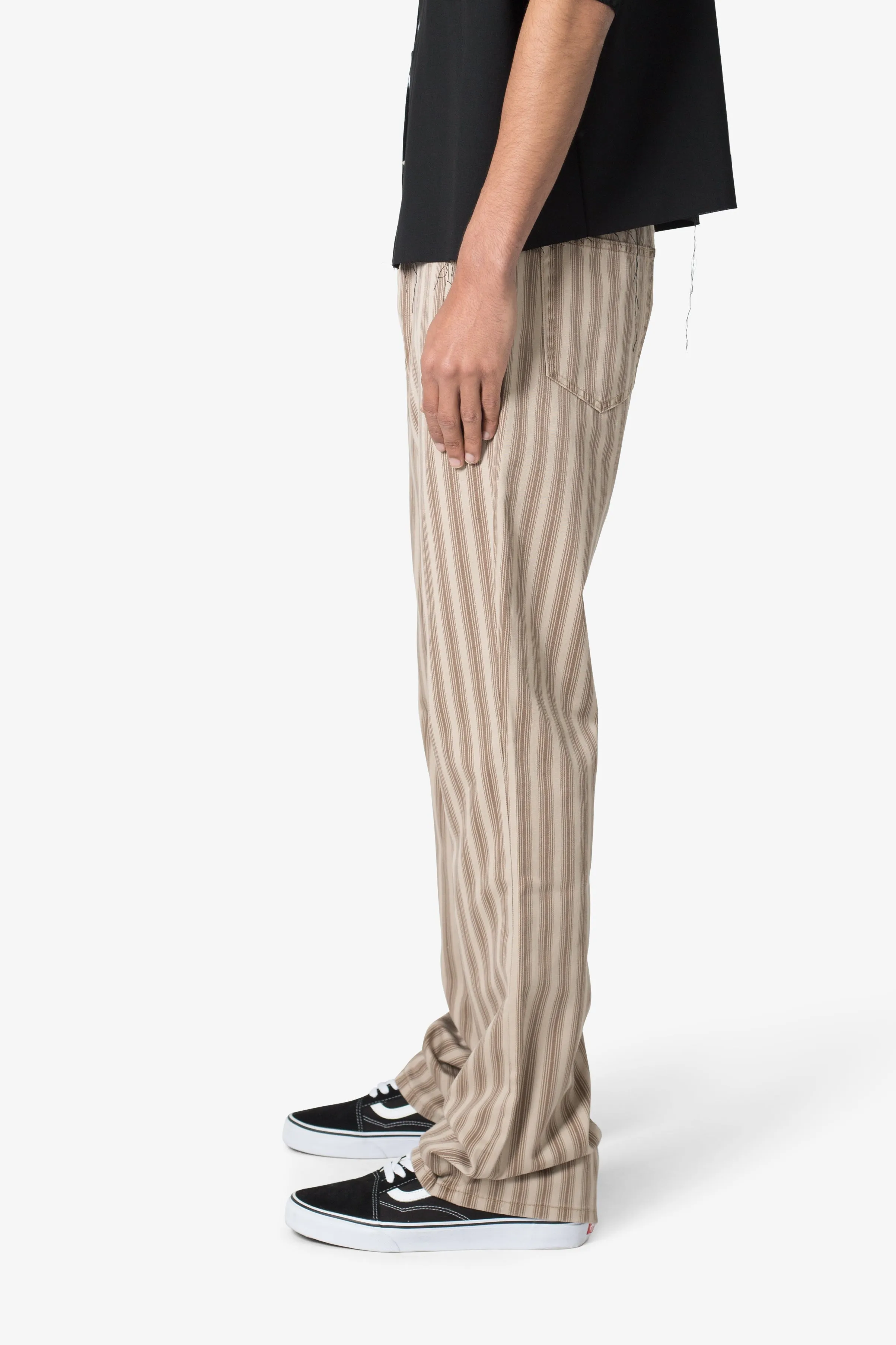 Striped Flare Pants - Brown sold by MNML product image thumbnail 5