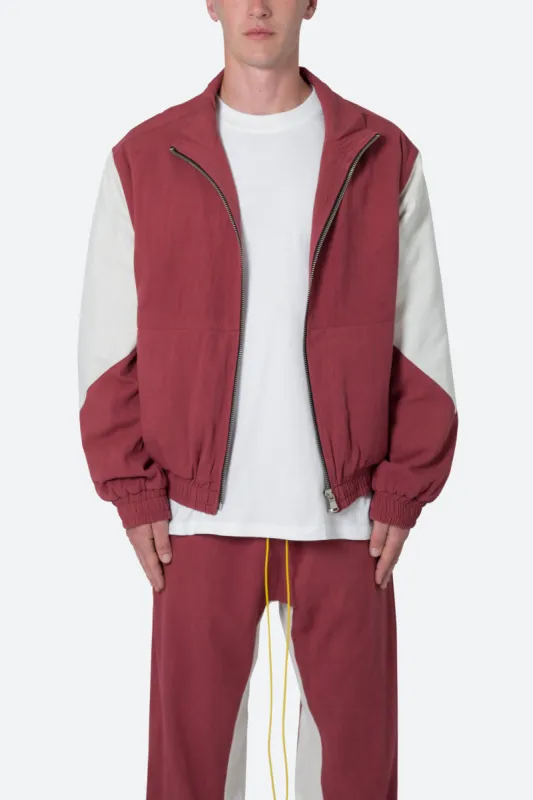 Twill Racing Jacket - Rust sold by MNML