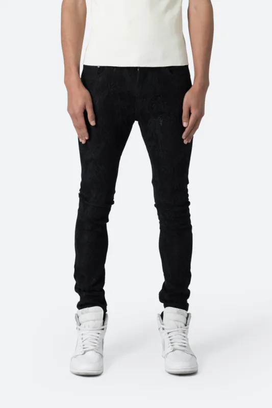 X608 Laced Skinny Denim - Black sold by MNML