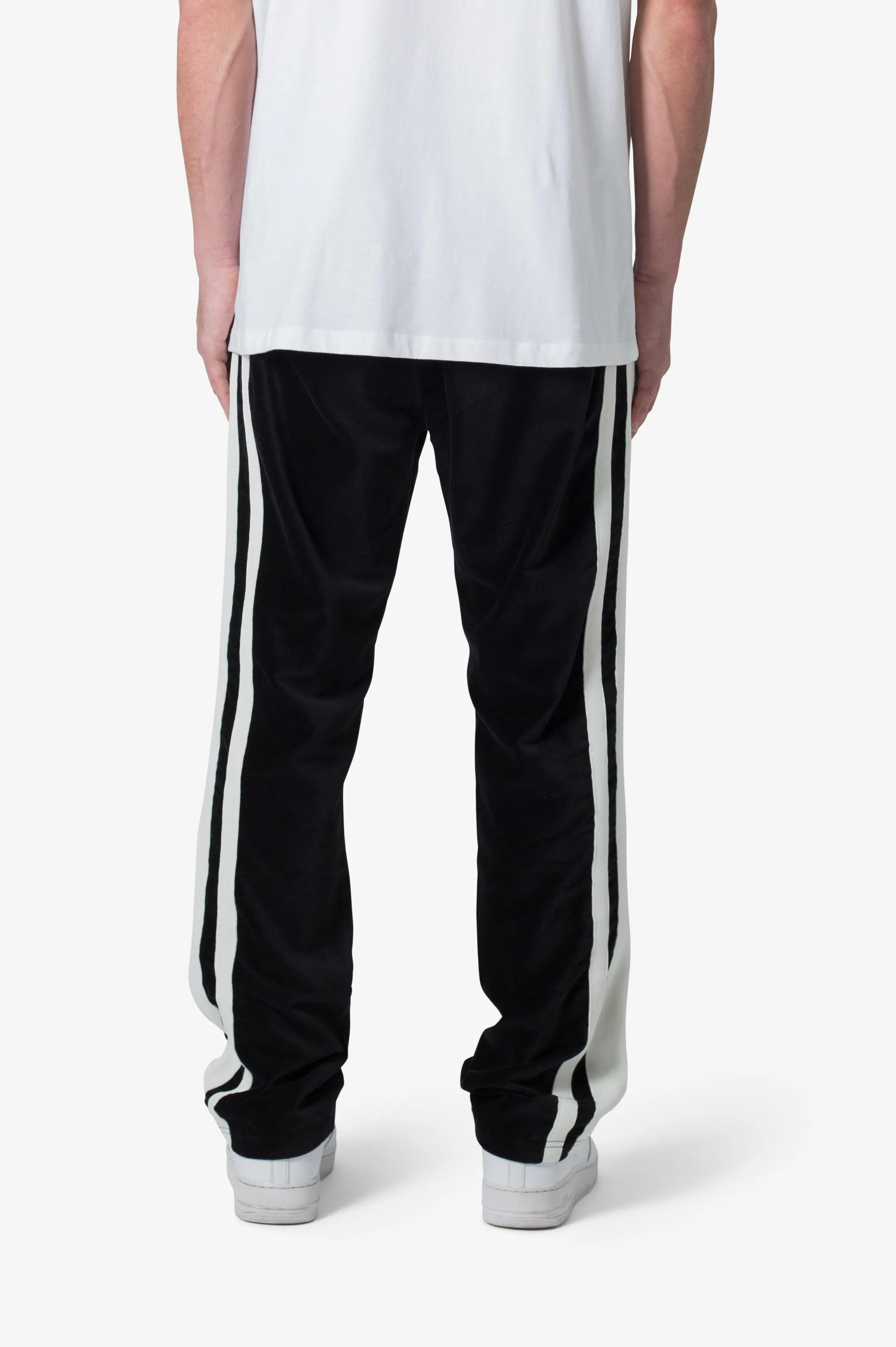 Baggy Velour Track Pants - Black sold by MNML product image thumbnail 5