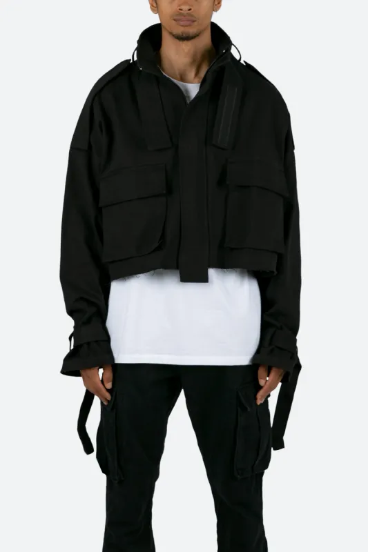 Cropped M65 Jacket - Black sold by MNML
