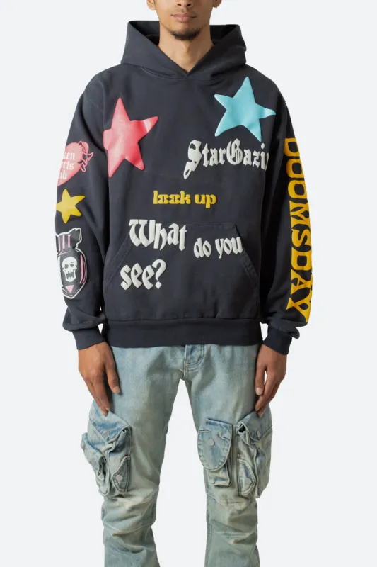 Star Gazing Hoodie - Charcoal Grey sold by MNML