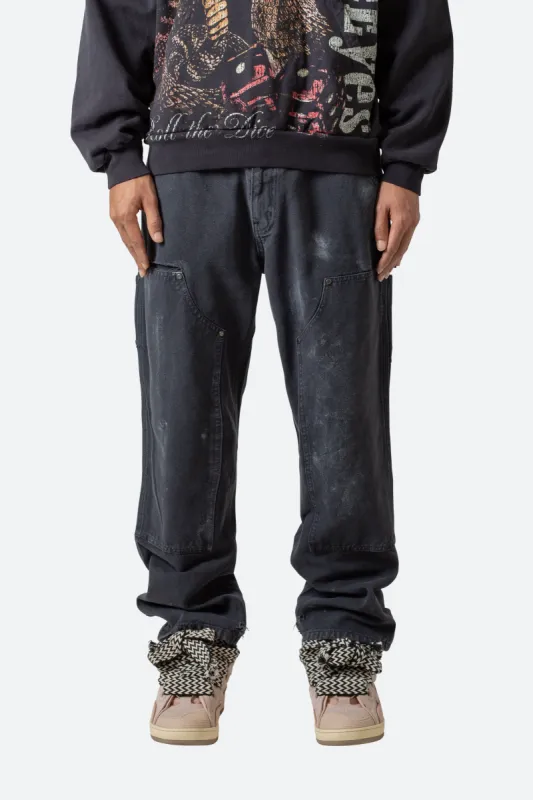 Vintage Double Knee Pants - Charcoal Grey sold by MNML