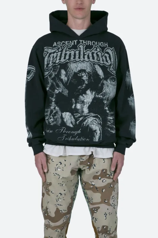 Tribulation Hoodie - Off Black sold by MNML