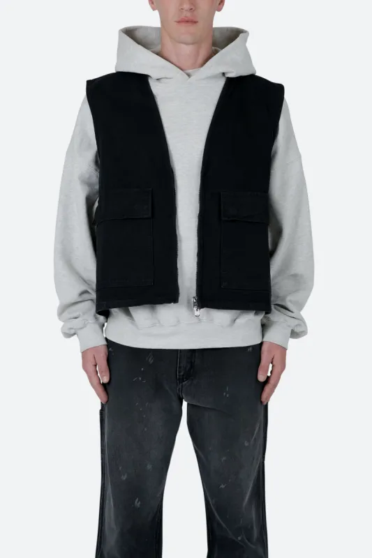 Ranch Work Vest - Black sold by MNML