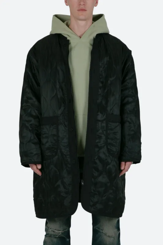 Zip Up Bomber Trench - Black sold by MNML