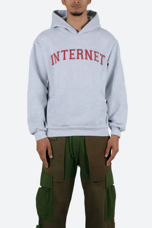Internet University Hoodie - Light Grey sold by MNML