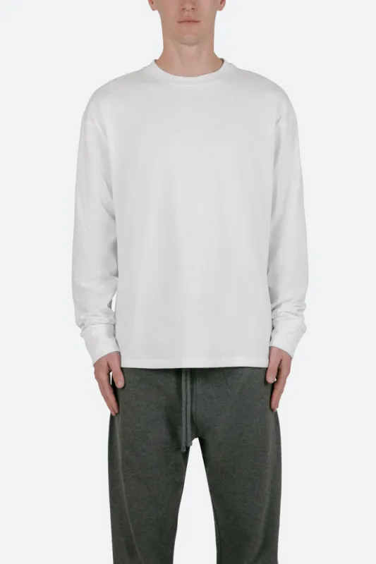 Every Day II L/S Tee - White sold by MNML