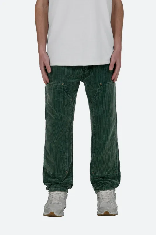 Corduroy Work Pants - Olive sold by MNML