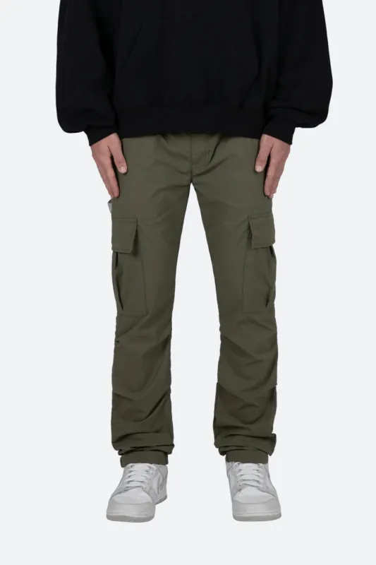 Cropped Baggy Cargo - Green sold by MNML