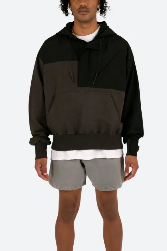 Hooded Nylon Pullover - Black sold by MNML