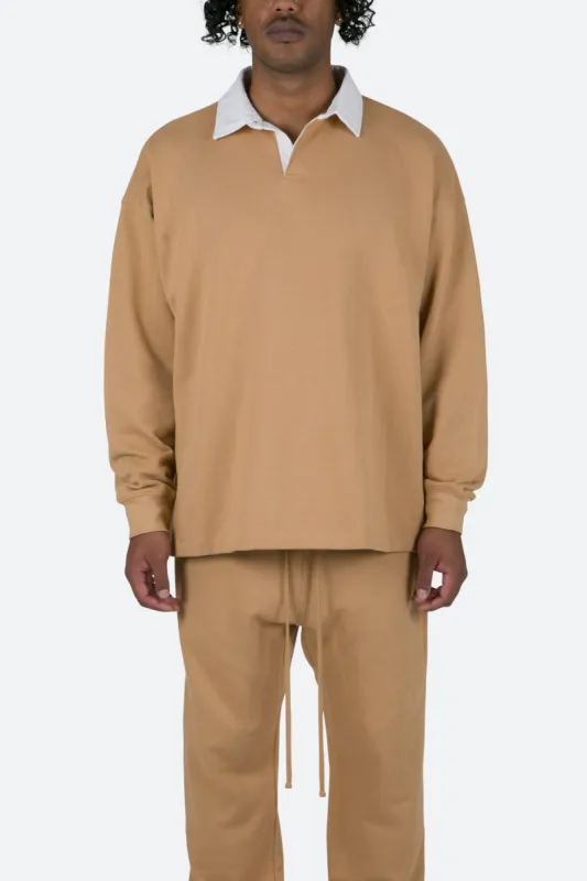 Every Day Rugby L/S Shirt - Khaki sold by MNML