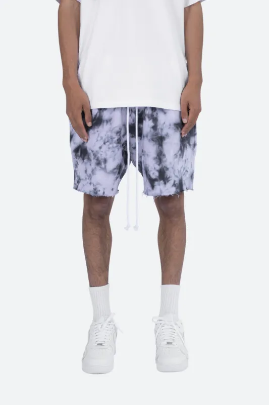 Cloud Wash Sweatshorts - Black/White made by MNML