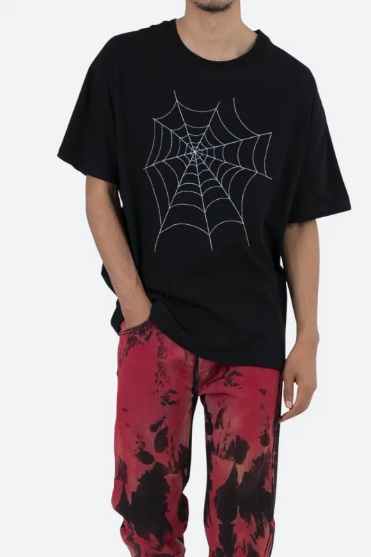 Spider Web Tee - Black sold by MNML