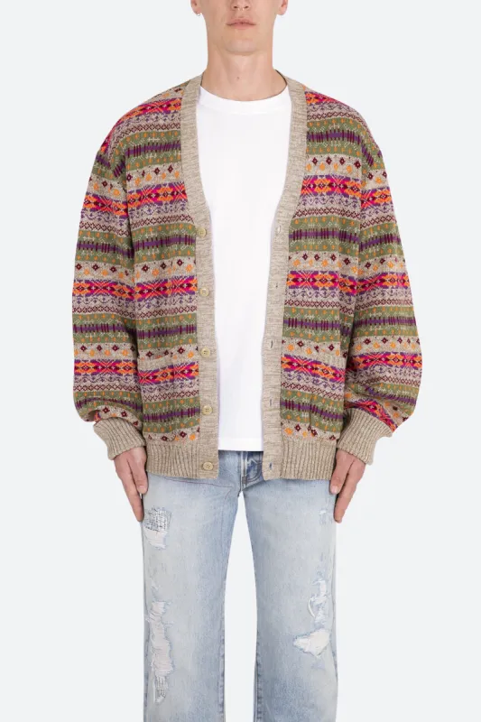 Fair Isle Cardigan - Multi sold by MNML