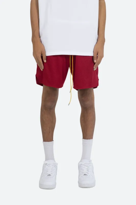 Basic Mesh Shorts - Red sold by MNML