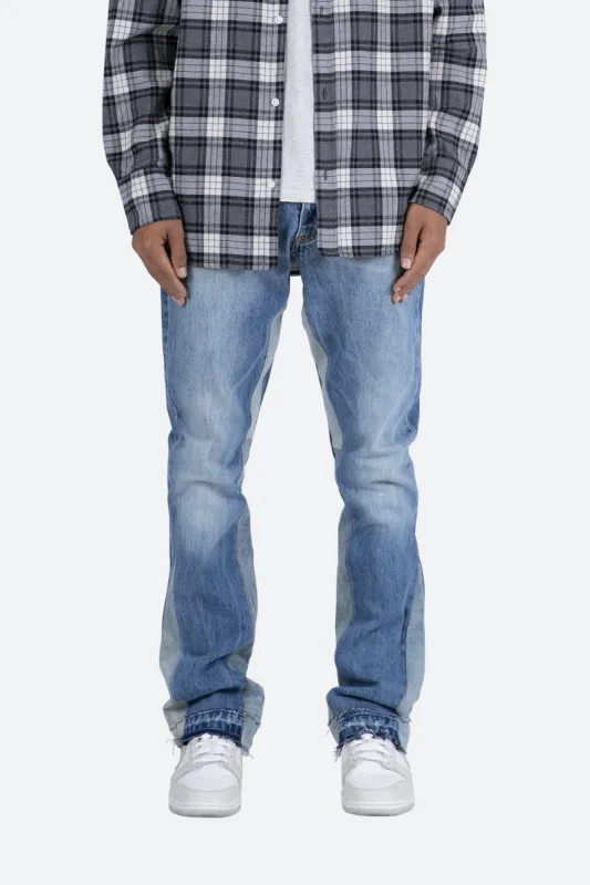 B119 Flare Denim - Blue sold by MNML