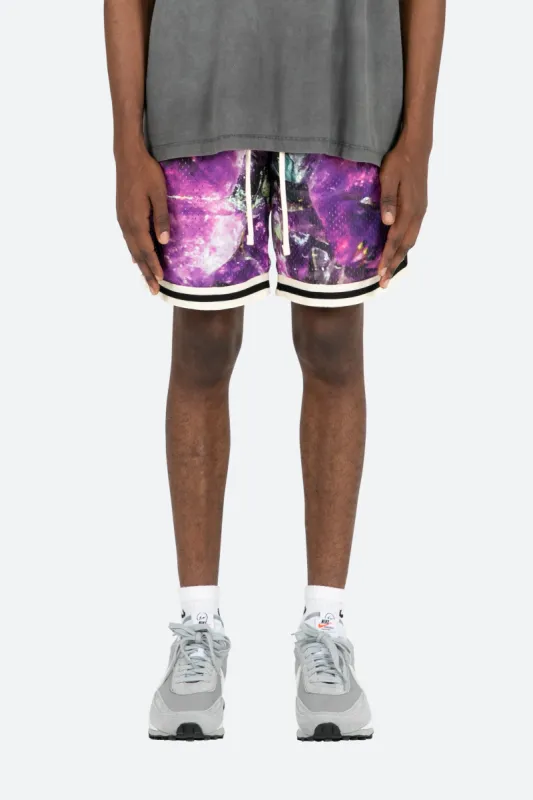 Crystal Basketball Shorts - Purple sold by MNML