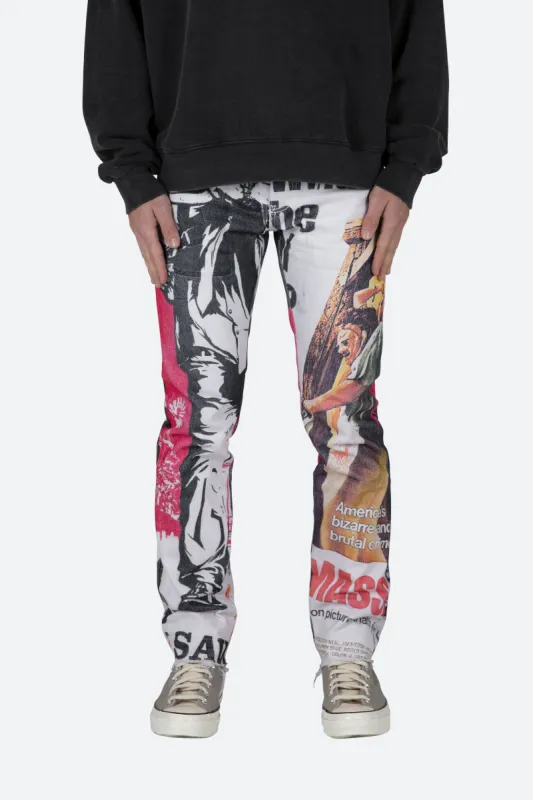 D421 Poster Straight Denim - Multi sold by MNML