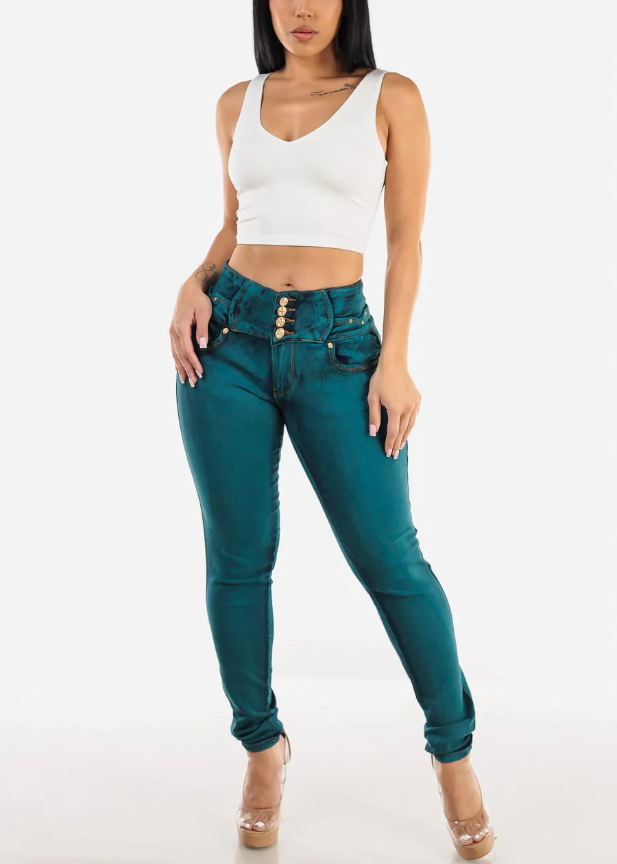 Double Layered White Vneck Crop Top sold by Moda product image thumbnail 2