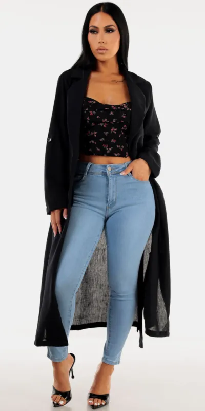 Coat Floral Butt Lift Denim Trio sold by Moda