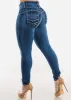 Butt Lift High Waist Skinny Jeans Acid Wash sold by Moda