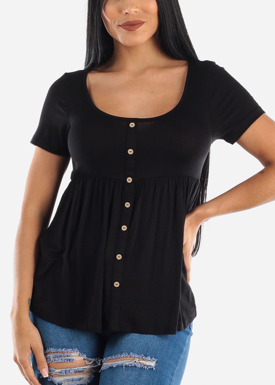 Cute Short Sleeve Casual Top sold by Moda