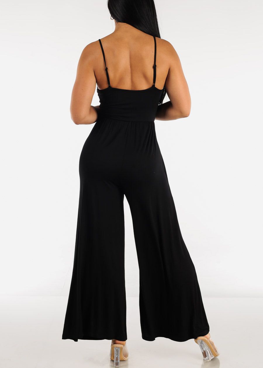 Black Sleeveless Wide Leg Jumpsuit sold by Moda product image thumbnail 3