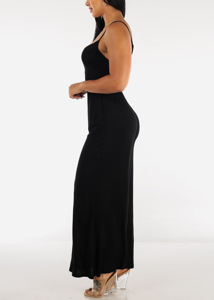 Black Sleeveless Wide Leg Jumpsuit sold by Moda product image thumbnail 2
