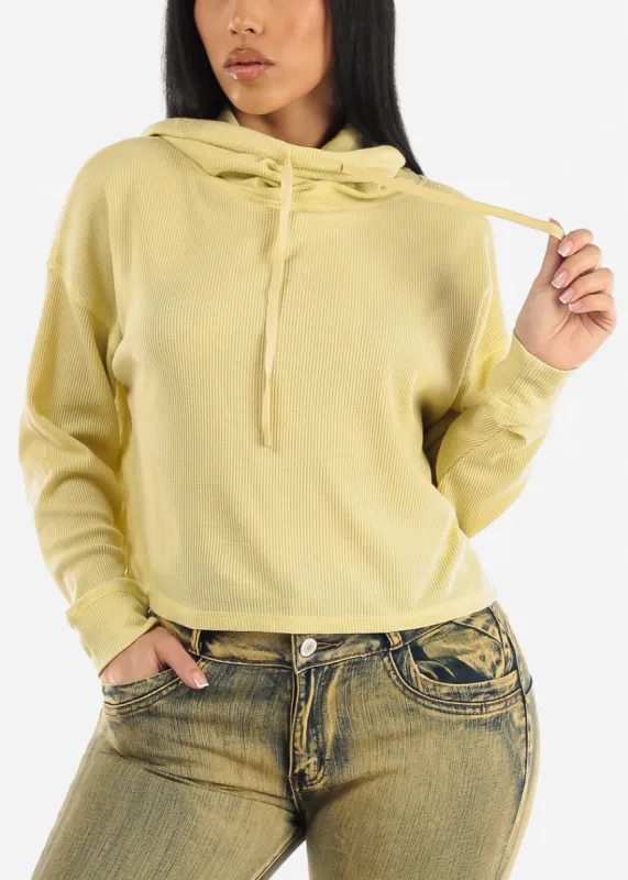 Boxy Long Sleeve Cowl Neck Pullover Lime sold by Moda