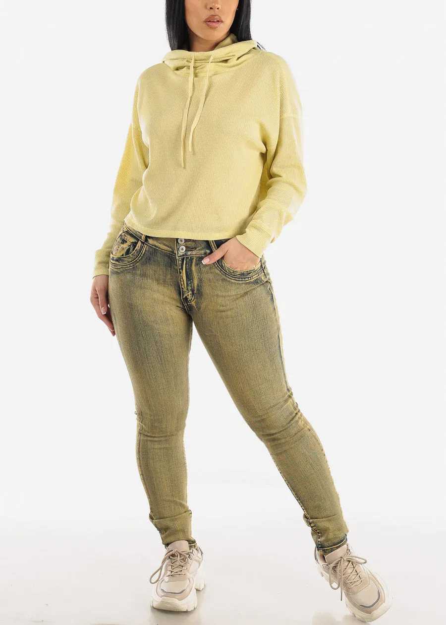 Boxy Long Sleeve Cowl Neck Pullover Lime sold by Moda product image thumbnail 2