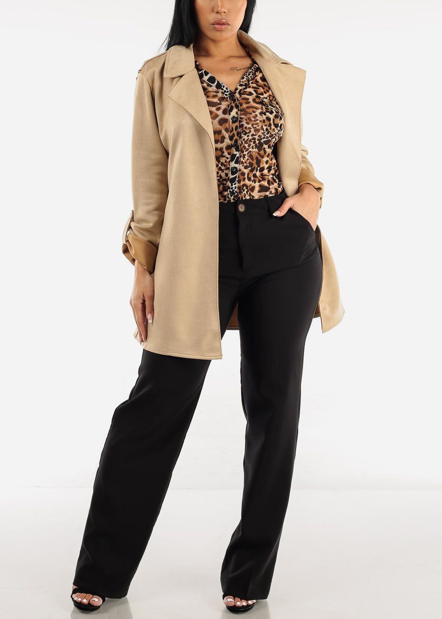 Long Sleeve Animal Print Mesh Button Up Shirt sold by Moda product image thumbnail 2