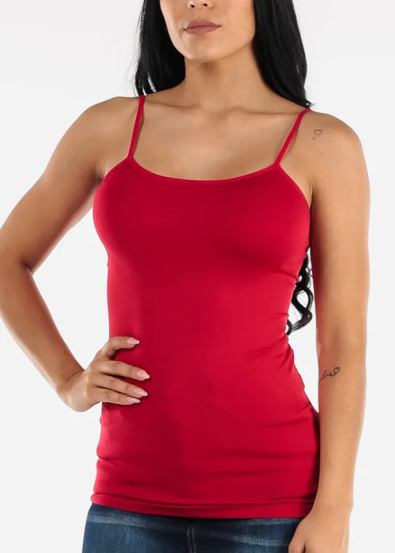 One Size Spaghetti Strap Seamless Top (Red) sold by Moda