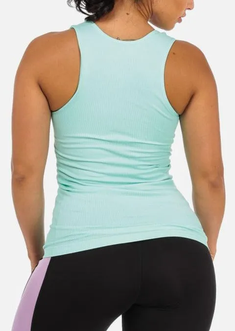 One Size Racerback Seamless Top (Mint) sold by Moda product image thumbnail 2