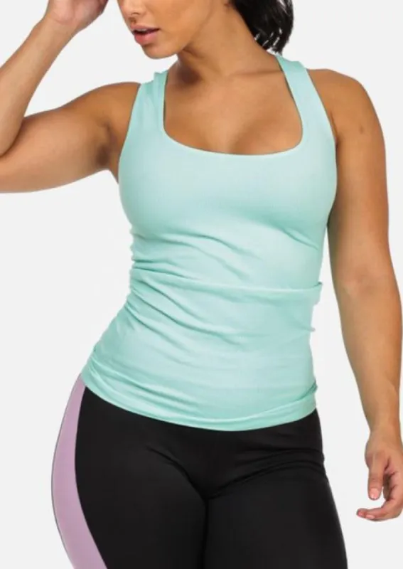 One Size Racerback Seamless Top (Mint) sold by Moda