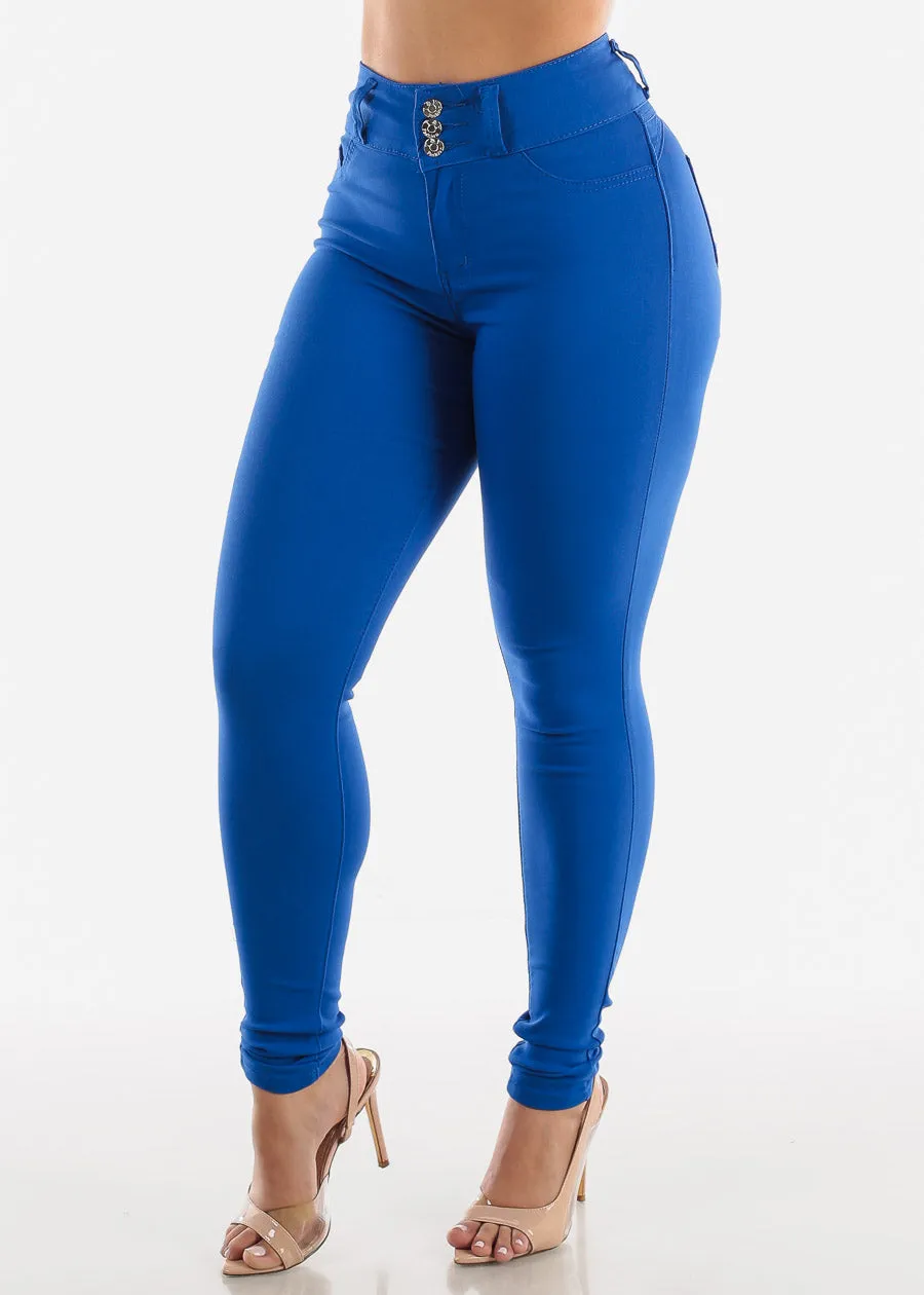 High Waisted Butt Lift Levanta Cola Blue Jeggings sold by Moda product image thumbnail 5
