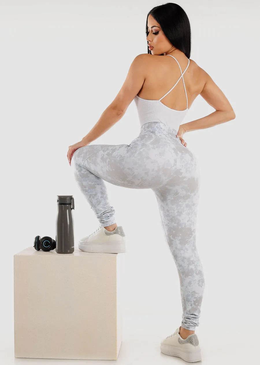 Seamless Sleeveless Ribbed Thong Bodysuit White sold by Moda product image thumbnail 2