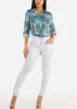 White High Waisted Levantacola Skinny Jeans sold by Moda
