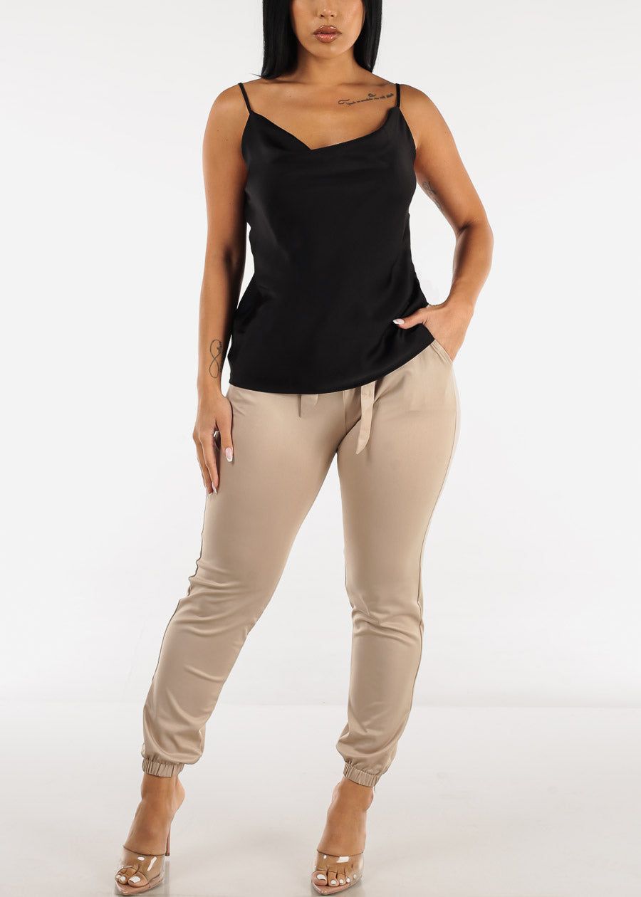 Sleeveless Cowl Neckline Cami Top Black sold by Moda product image thumbnail 2