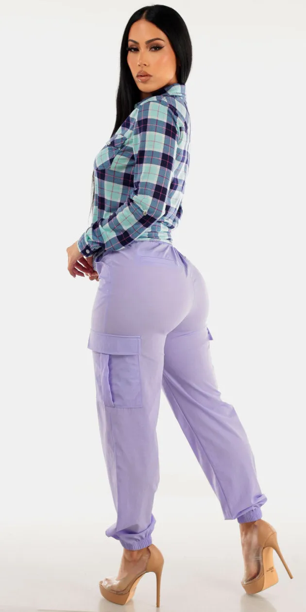 Plaid Cargo Jogger Look sold by Moda product image thumbnail 2