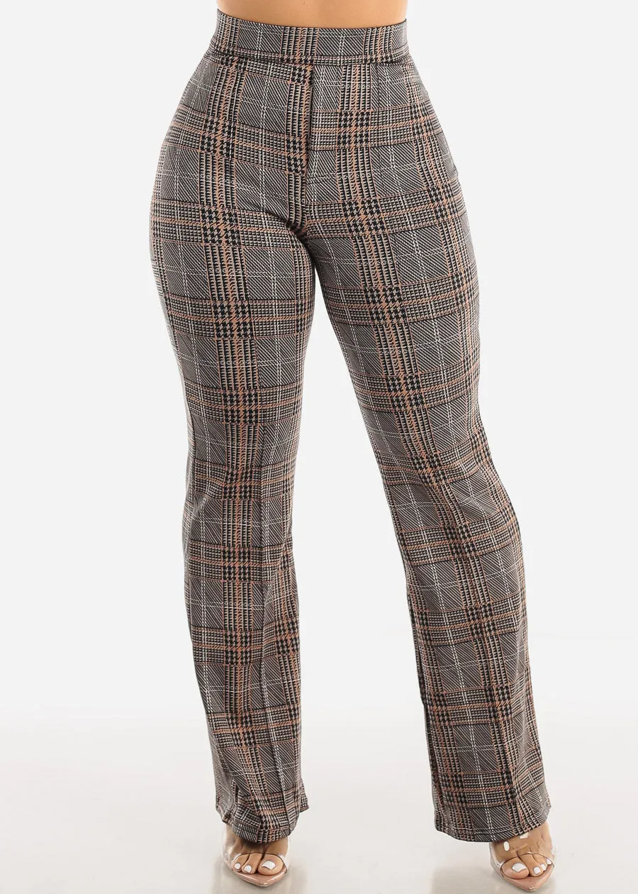 Dressy Pull On Printed Wide Leg Pants Brown sold by Moda product image thumbnail 4