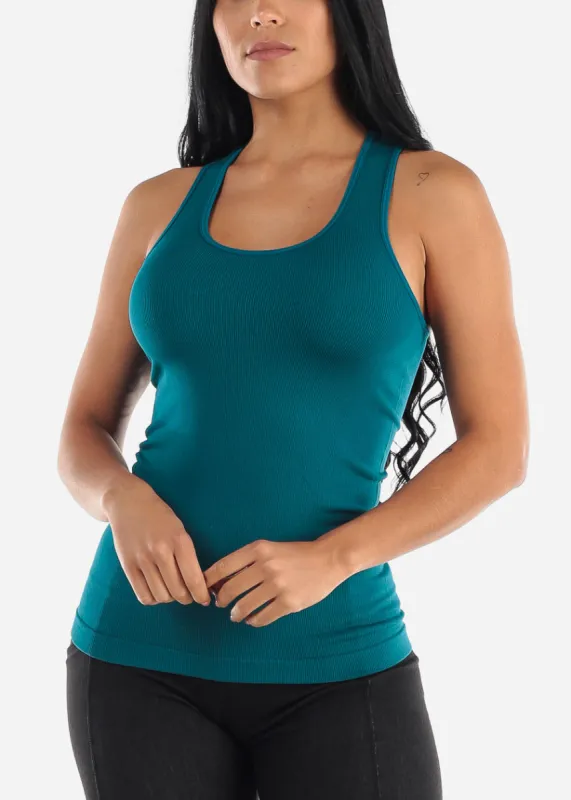 One Size Racerback Seamless Top (Teal) sold by Moda