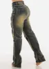 High Waisted Straight Leg Patched Jeans sold by Moda