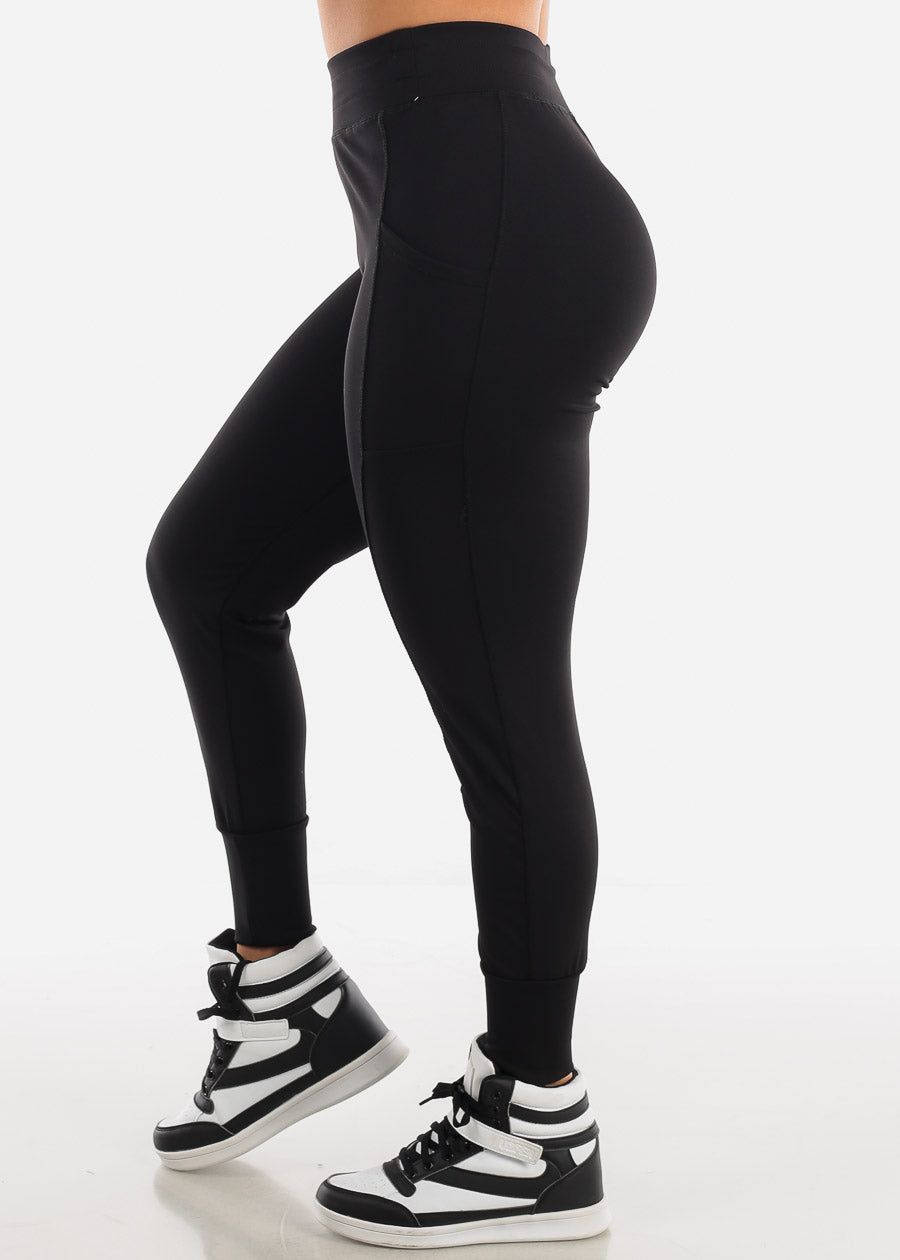 High Rise Black Jogger Sweatpants sold by Moda product image thumbnail 2