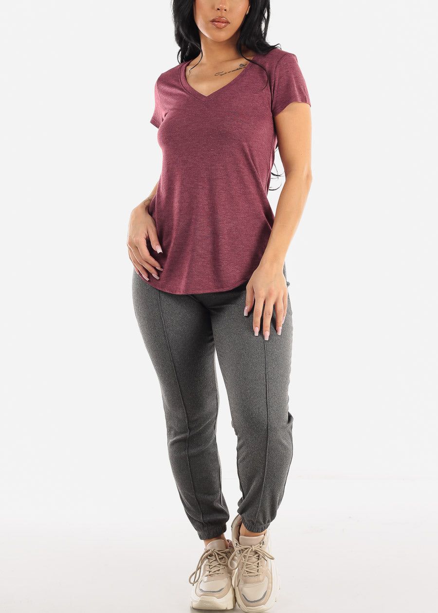 Casual High Waist Charcoal Jogger Pants sold by Moda product image thumbnail 2